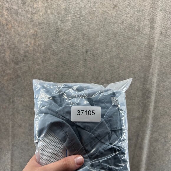 Columbia Shirt Men Large Gray Button Down PFG Fishing Omni Outdoors Vented Nylon - Picture 12 of 12